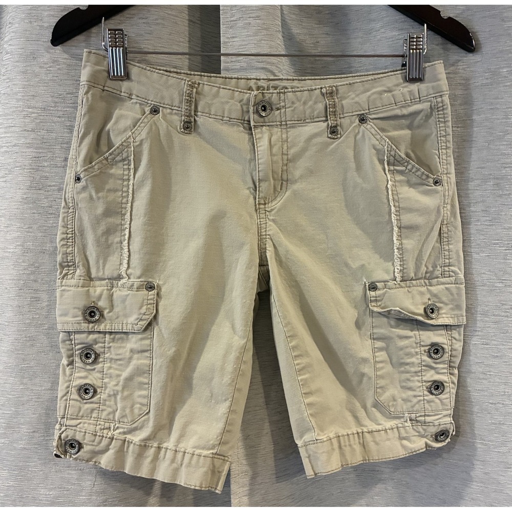 Arizona Beige Ripstop Cargo‎ Shorts Size 3 Hiking Outdoor Gorpcore Granola Girl